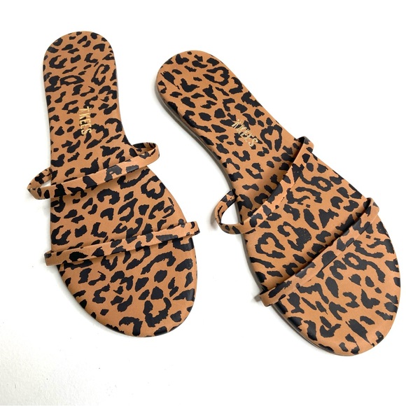 TKEES Gemma Cheetah 2 Strap Samdals - Picture 1 of 12